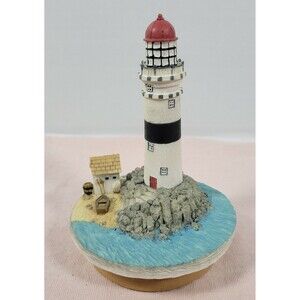 Our America Candle Topper Jar Lid Cover Resin Topper Lighthouse